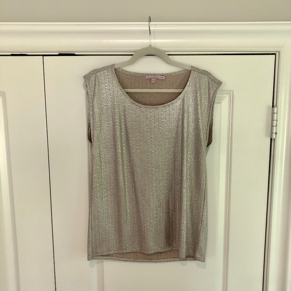 Calypso St. Barth NWOT Iridescent Gold top